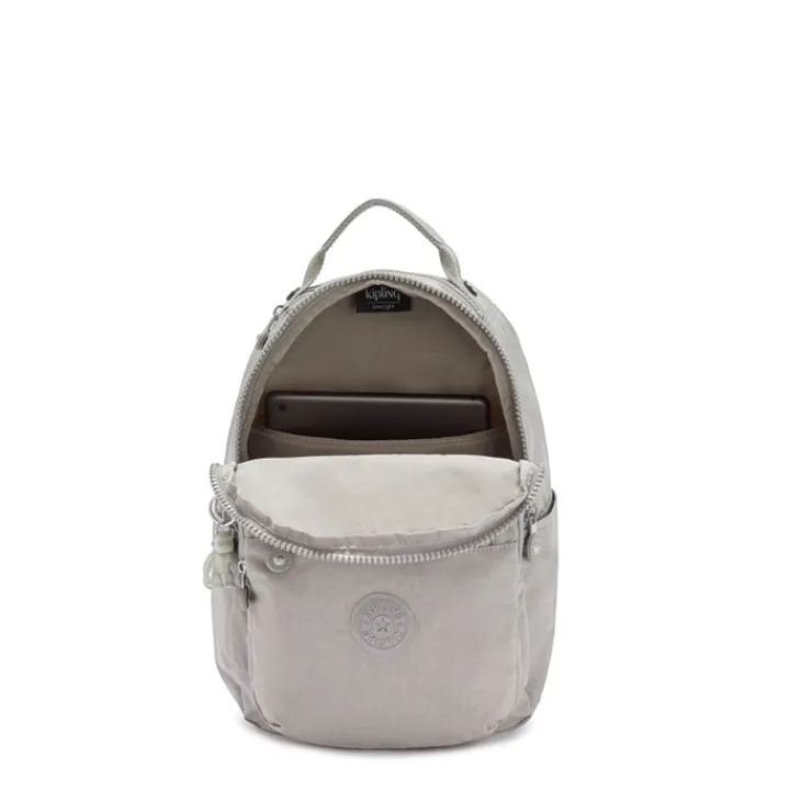 Kleine Rugzakken|Schoolrugzak>Kipling Seoul Rugzak S grey gris