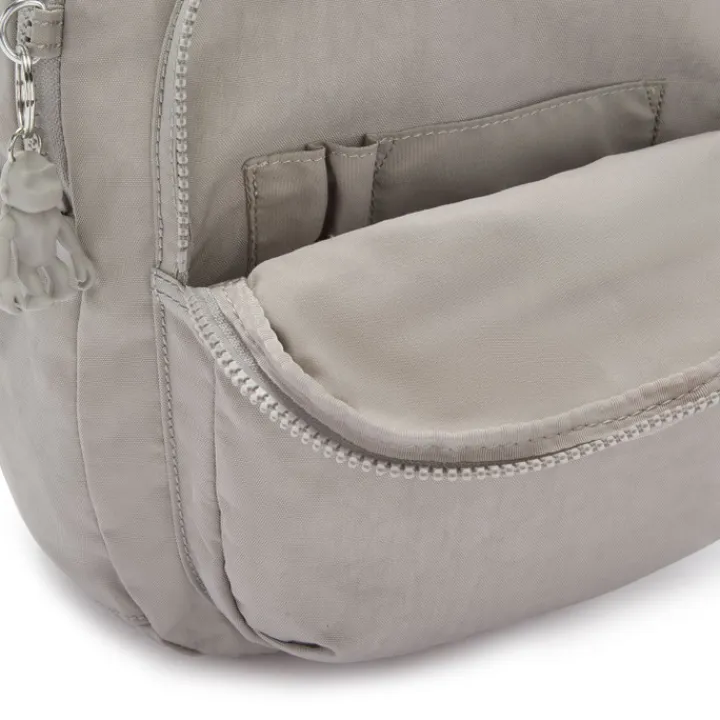 Kleine Rugzakken|Schoolrugzak>Kipling Seoul Rugzak S grey gris