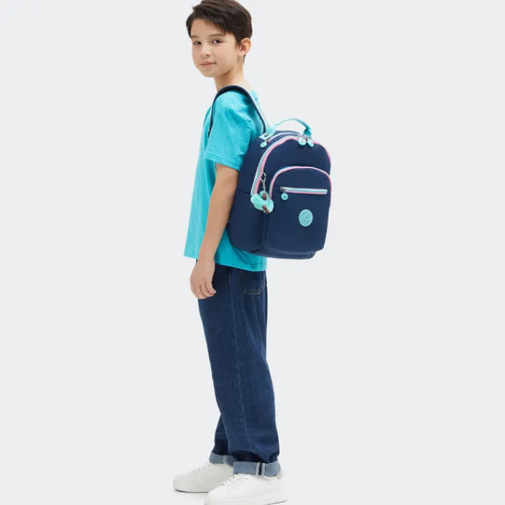 Kleine Rugzakken|Schoolrugzak>Kipling Seoul S resort navy