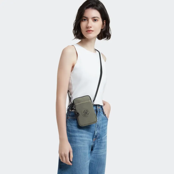 Schoudertassen|Crossbody>Kipling Tally green moss