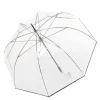 Paraplu'S>Knirps C.760 Stick Transparent solid black