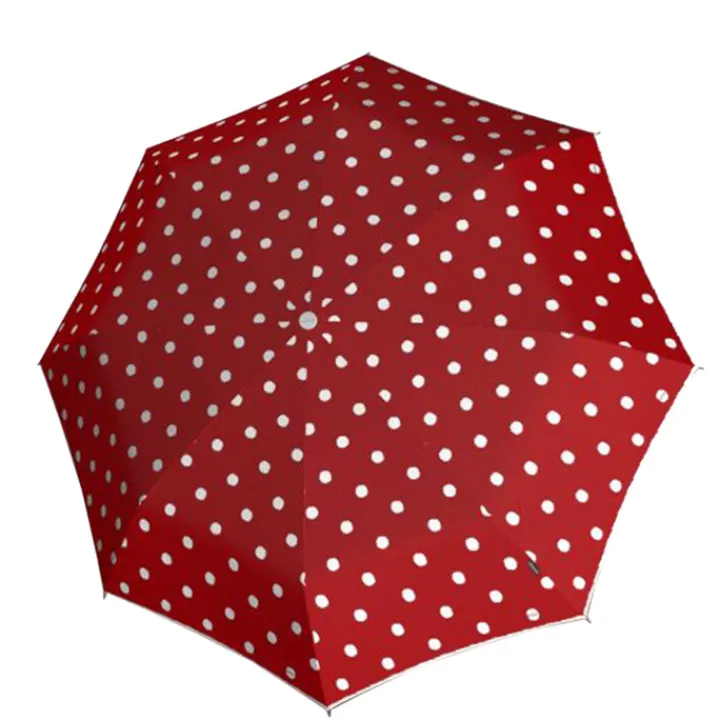 Paraplu'S>Knirps T-200 Medium Duomatic Paraplu dot art red