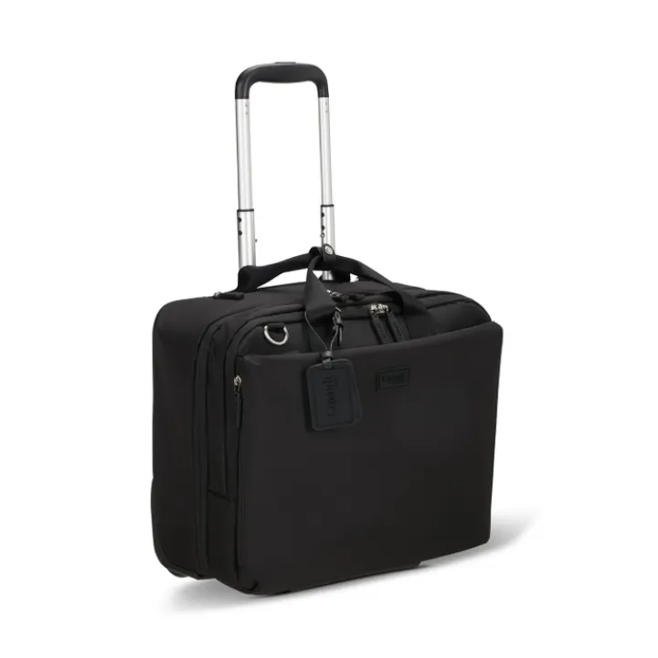 Handbagage Trolleys|Laptop Trolleys>Lipault 4BIZ Rolling Tote black
