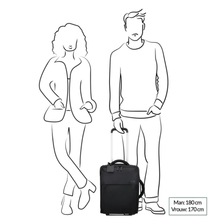 Handbagage Trolleys|Underseaters>Lipault Foldable Plume Mini Cabin khaki