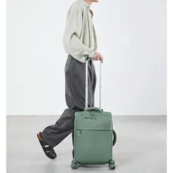 Klm Trolleys|Handbagage Trolleys>Lipault Plume Cabin Trolley dry sage