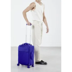 Klm Trolleys|Handbagage Trolleys>Lipault Plume Cabin Trolley magnetic blue
