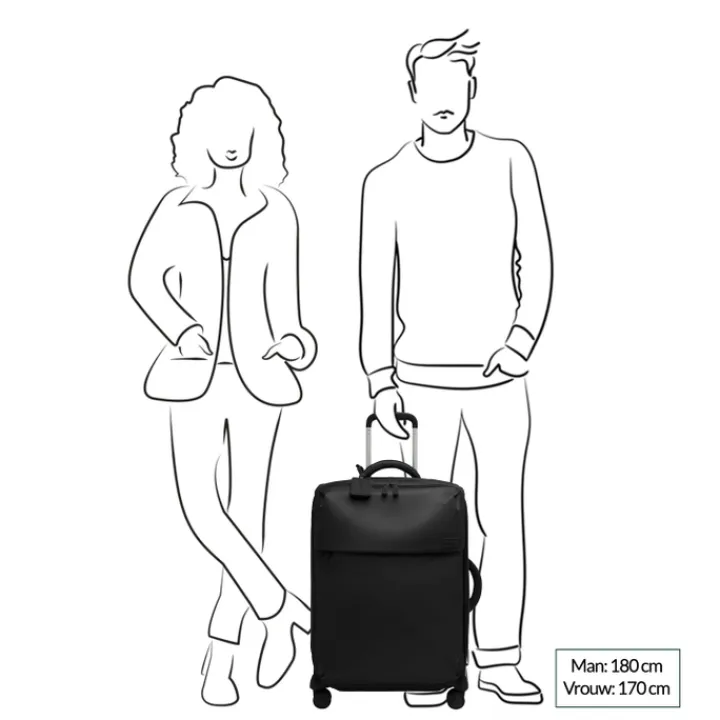 Reiskoffers|Zachte Koffers>Lipault Plume Medium Trip khaki