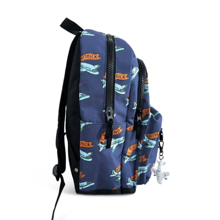 Kleine Rugzakken|Peuter Rugzakken>Little Legends Backpack L football plane