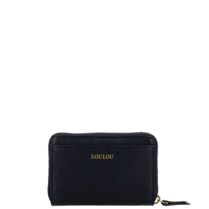 Rfid Portemonnees|Kleine Portemonnees>LouLou Essentiels Petite Emilie blue
