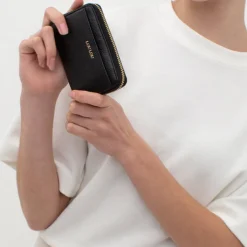 Rfid Portemonnees|Kleine Portemonnees>LouLou Essentiels Petite Emilie blue