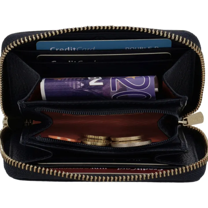 Rfid Portemonnees|Kleine Portemonnees>LouLou Essentiels Petite Emilie blue