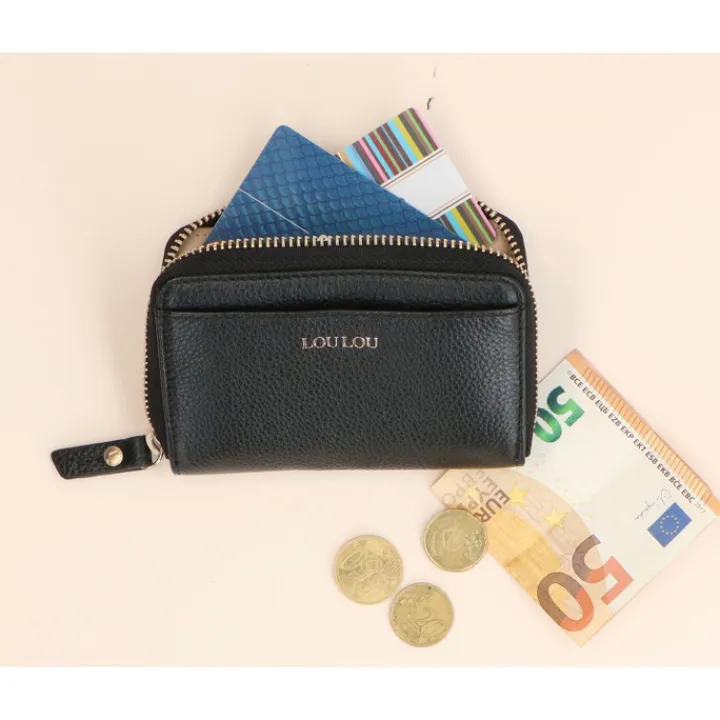 Rfid Portemonnees|Kleine Portemonnees>LouLou Essentiels Petite Emilie black