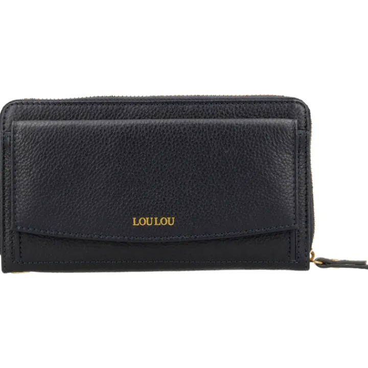 Rfid Portemonnees|Grote Portemonnees>LouLou Essentiels SLB blue