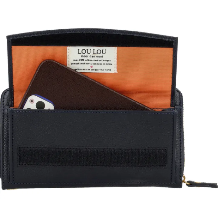 Rfid Portemonnees|Grote Portemonnees>LouLou Essentiels SLB blue