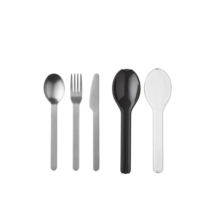 Lunchboxen>Mepal Ellipse Cutlery 3-Pieces nordic black