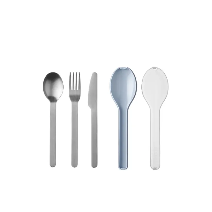 Lunchboxen>Mepal Ellipse Cutlery 3-Pieces nordic blue