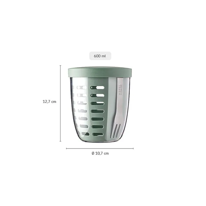 Lunchboxen>Mepal Ellipse Fruit & Veggie Pot nordic black