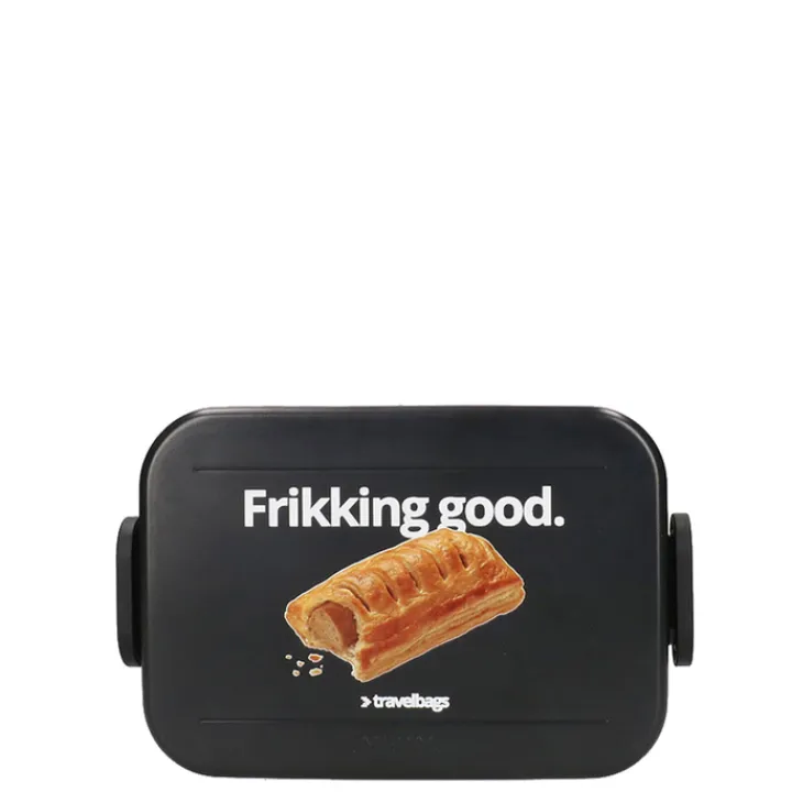 Lunchboxen>Mepal X Travelbags Frikandelbroodjetrommel Lunchbox Medium black