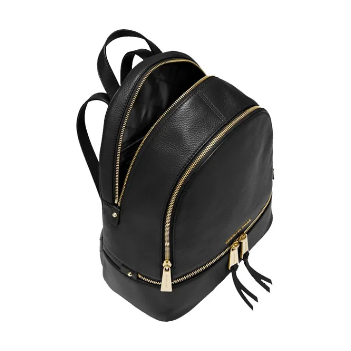 Mini Rugzakken|Kleine Rugzakken>Michael Kors Rhea Zip Medium Backpack black