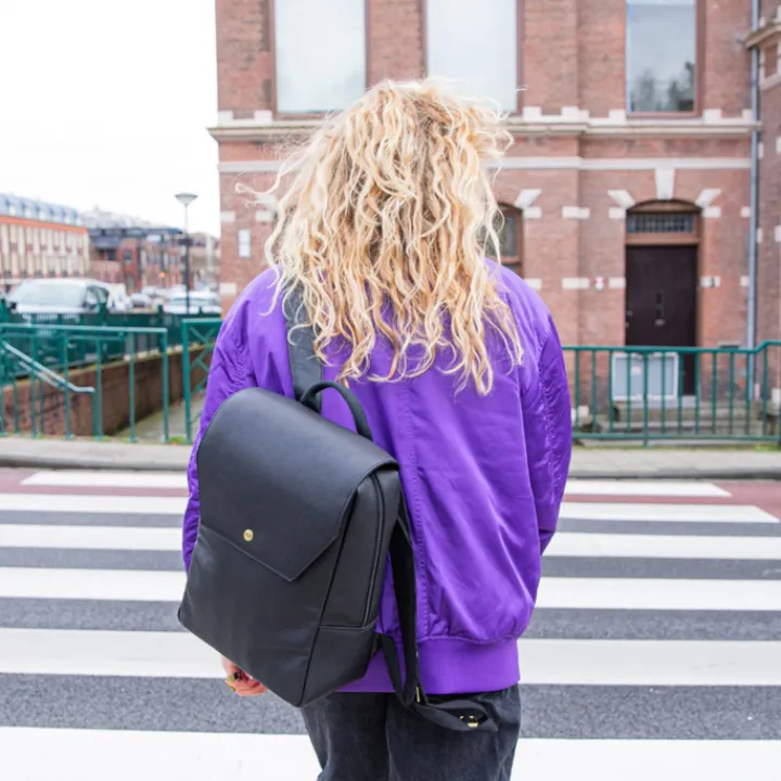 Kleine Rugzakken|Dames Rugzakken>MOSZ Billy Backpack 15" plain black