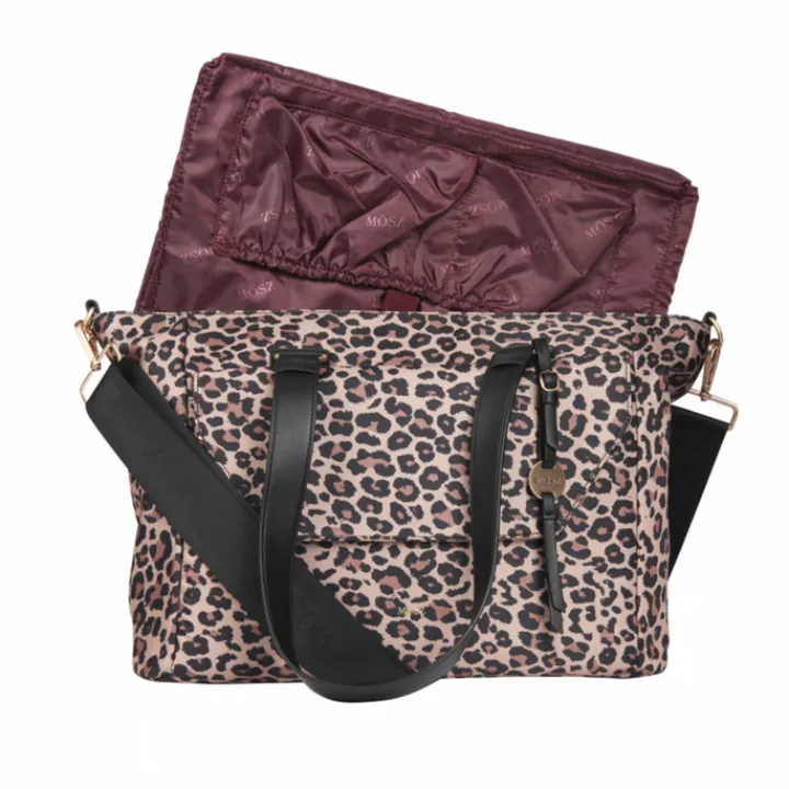 Shoppers|Schoudertassen>MOSZ Denise Laptop Shoulderbag 15.6" leopard