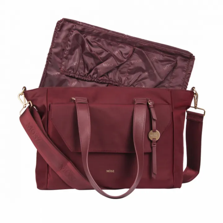 Shoppers|Schoudertassen>MOSZ Denise Laptop Shoulderbag 15.6" aubergine