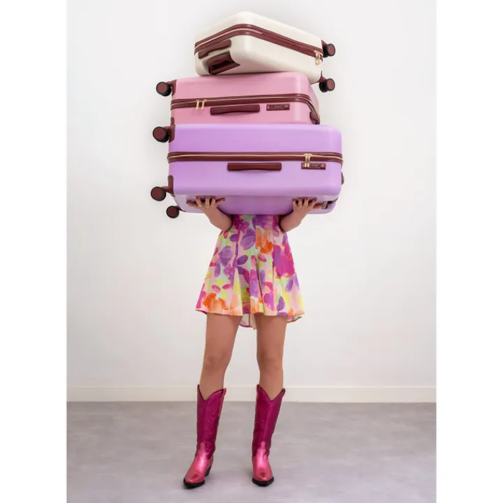 Reistrolleys|Reiskoffers>MOSZ Lauren Trolley 66 blush pink