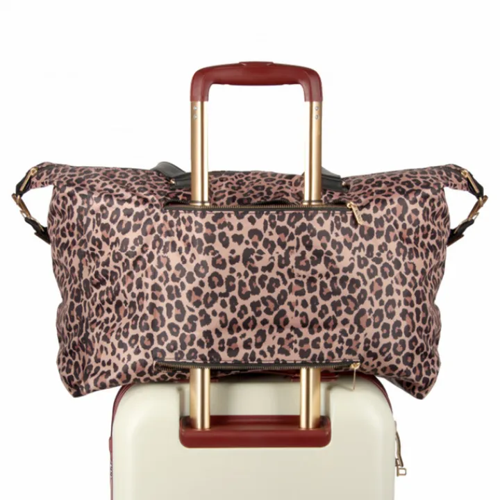 Handbagage Reistassen|Dames Reistassen>MOSZ Sandy Travelbag leopard