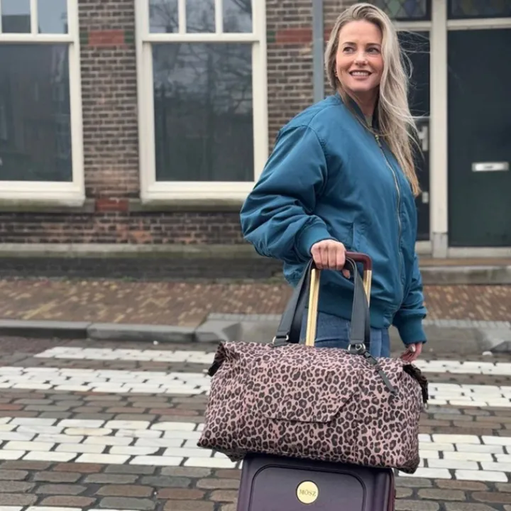 Handbagage Reistassen|Dames Reistassen>MOSZ Sandy Travelbag leopard