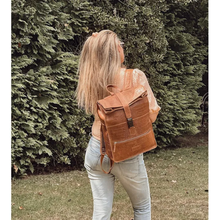 Luiertassen|Damestassen>Mozz Croco Gobi Backpack croco black