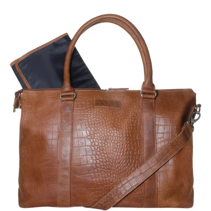 Luiertassen|Damestassen>Mozz Croco Lola Bag Luiertas camel