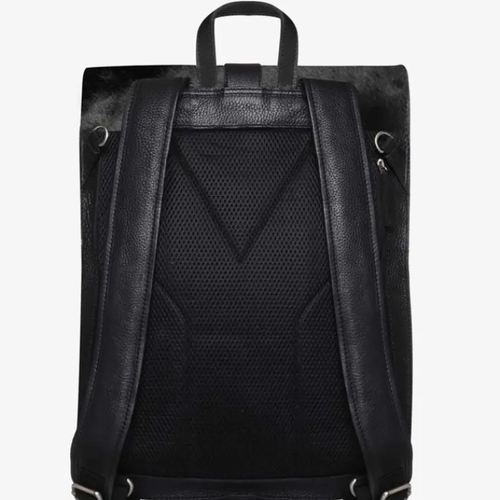 Luiertassen|Damestassen>Mozz Gobi Diaper Backpack black cow