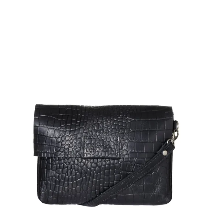 Luiertassen|Damestassen>Mozz Luieretui Crossbody croco zwart