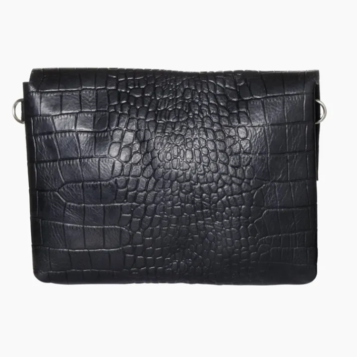Luiertassen|Damestassen>Mozz Luieretui Crossbody croco zwart