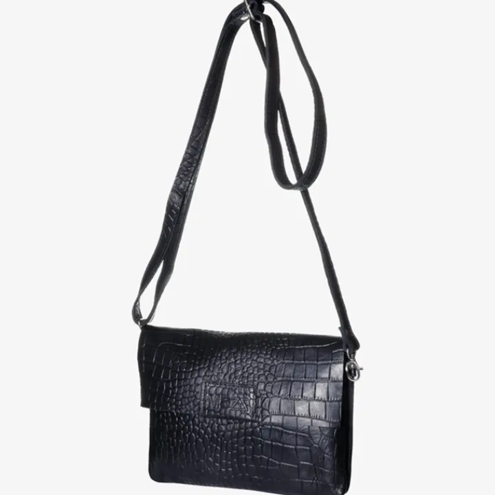 Luiertassen|Damestassen>Mozz Luieretui Crossbody croco zwart