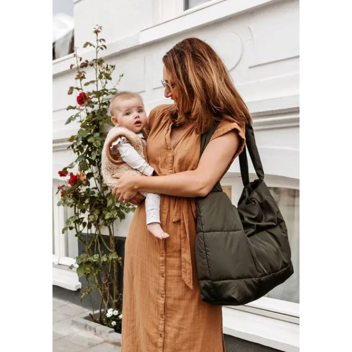 Shoppers|Damestassen>Mozz Mom Bag Puffy Shopper olive green