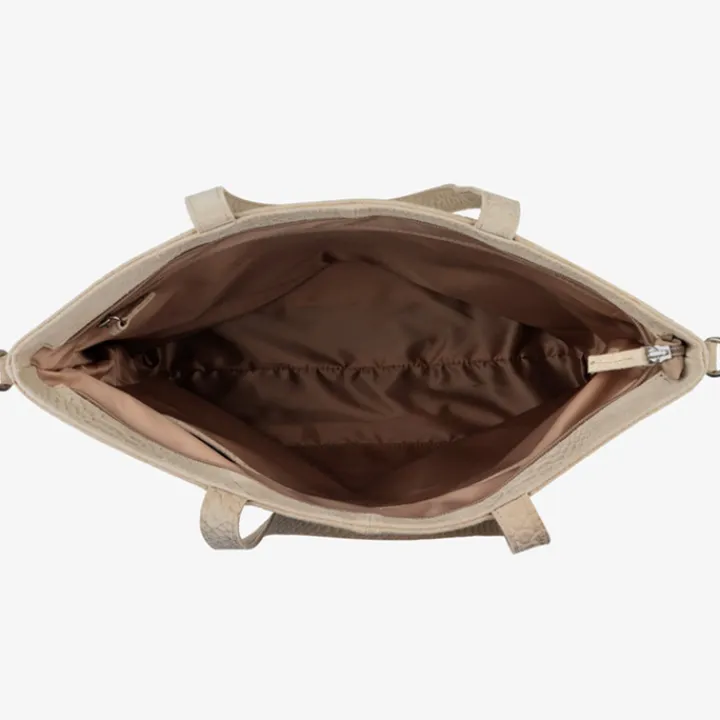 Luiertassen|Damestassen>Mozz Momsbag Snake Shopper sand
