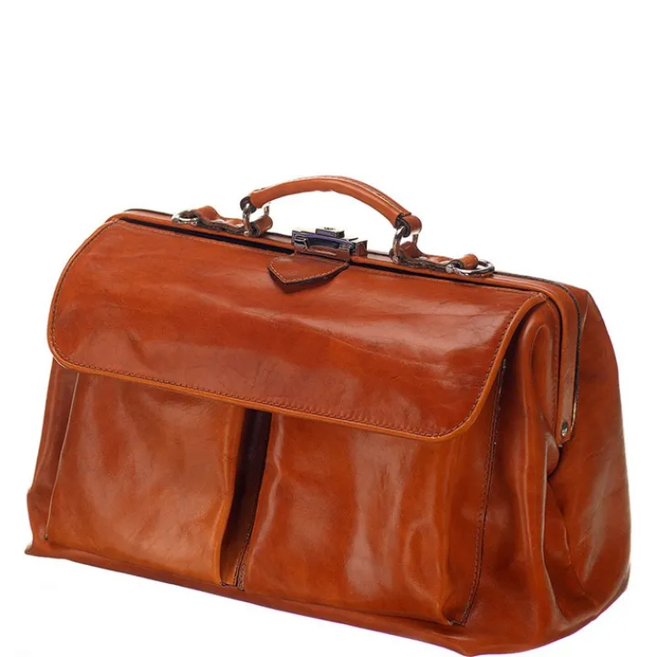 Aktetassen|15 Inch Laptoptassen>Mutsaers The Doctor 15'' Dokterstas cognac