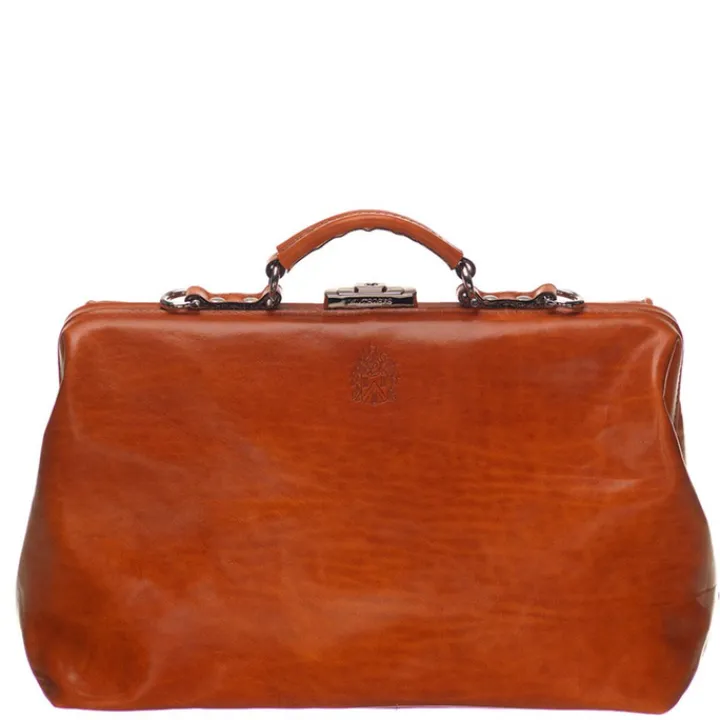 Aktetassen|15 Inch Laptoptassen>Mutsaers The Doctor 15'' Dokterstas cognac