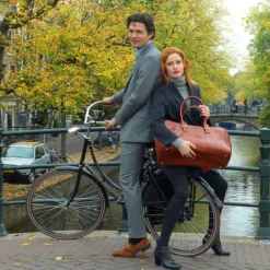 Kleine Reistassen|Handbagage Reistassen>Mutsaers The Traveler dark brown