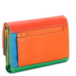 Kleine Portemonnees|Leren Portemonnees>Mywalit Ladies Double Flap Purse Wallet sicily