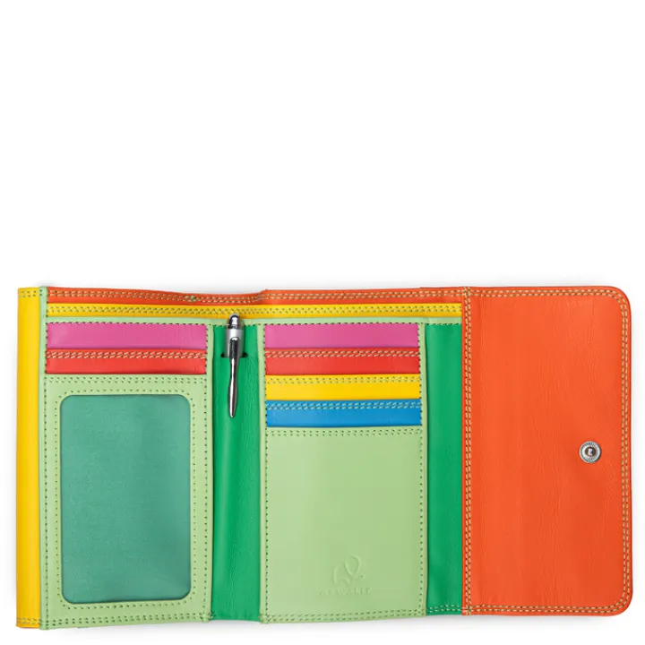 Kleine Portemonnees|Leren Portemonnees>Mywalit Ladies Double Flap Purse Wallet sicily