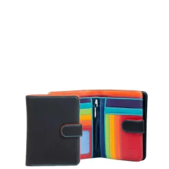 Dames Portemonnees|Leren Portemonnees>Mywalit Ladies Large Wallet Zip Purse black/pace