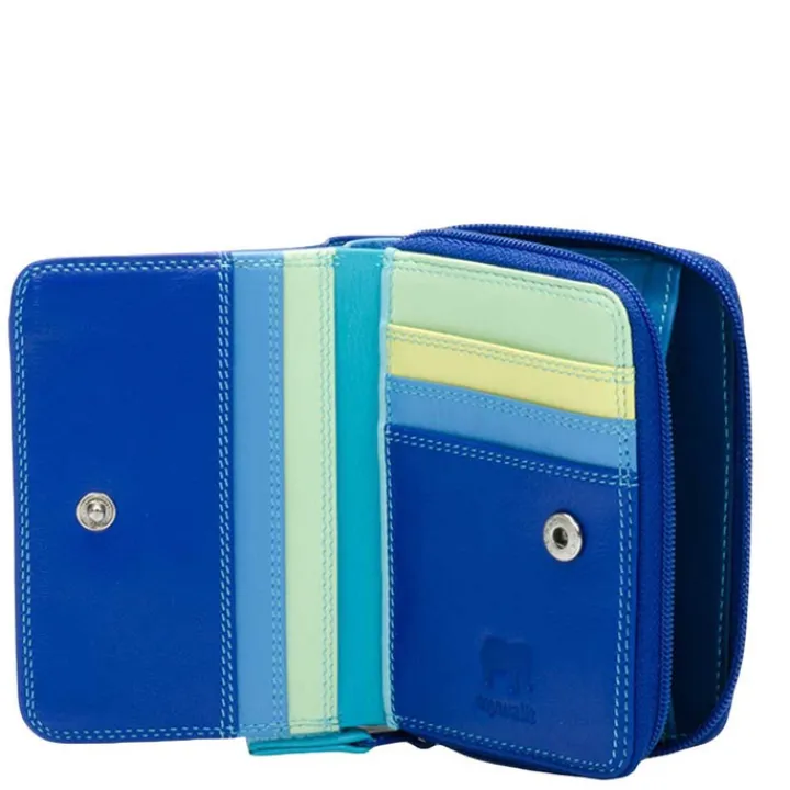 Kleine Portemonnees|Dames Portemonnees>Mywalit Ladies Small Wallet w/Zip Around Purse seascape