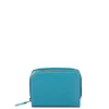Kleine Portemonnees|Leren Portemonnees>Mywalit Ladies Small Wallet w/Zip Around Purse sardinia