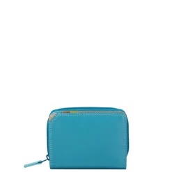 Kleine Portemonnees|Leren Portemonnees>Mywalit Ladies Small Wallet w/Zip Around Purse sardinia