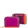 Leren Portemonnees|Dames Portemonnees>Mywalit Ladies Zip Around Fan CC Holder sangria multi