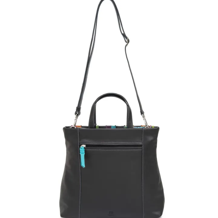 Shoppers|Damestassen>Mywalit Laguna Large Leather and Suede Shopper black