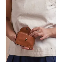 Leren Portemonnees|Dames Portemonnees>O My Bag Harmonica Wallet cognac