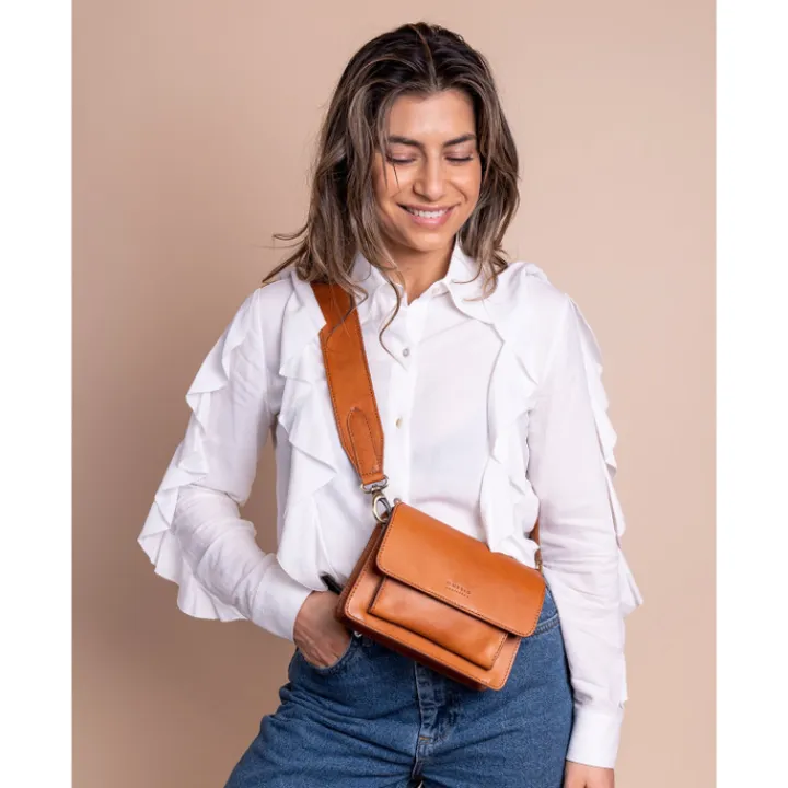 Schoudertassen|Crossbody>O My Bag Harper Crossbody Mini cognac